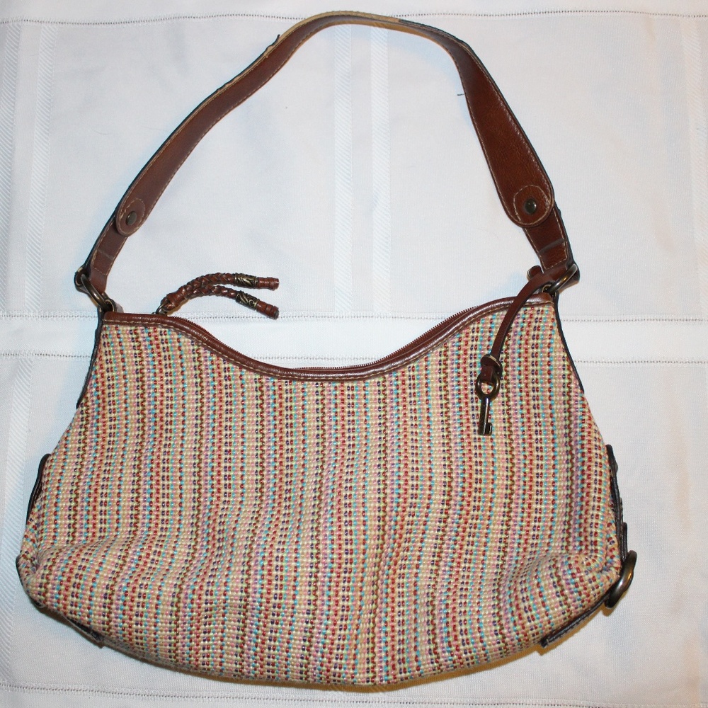 Fossil Multicolor  Woven Handbag